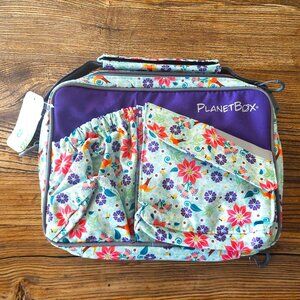 NEW NWT PlanetBox Insulated Carry Lunch Bag Bird Floral Print Launch or Rover